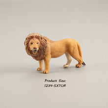 Load image into Gallery viewer, Wild animal model tiger lion leopard educational hand-painted jungle animal action figure model set