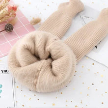 Load image into Gallery viewer, Winter Baby Girls Leggings for Children Kids Thick Warm Elastic Plus Velvet Pants Tights Solid Color Baby Infant Leggings