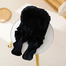 Load image into Gallery viewer, Winter Kids Thicken Warm Tights For Girls Bowknot Cotton Toddler Baby Girls Pants Solid Color Children Thick Pantyhose 1-6Years