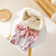 Load image into Gallery viewer, Winter Kids Thicken Warm Tights For Girls Bowknot Cotton Toddler Baby Girls Pants Solid Color Children Thick Pantyhose 1-6Years