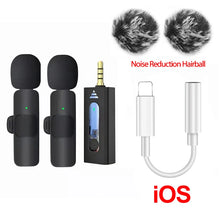 Load image into Gallery viewer, Wireless 3.5mm Lavalier Lapel Microphone Omnidirectional Condenser Mic for Camera Speaker Smartphone,Recording Mic for Youtube
