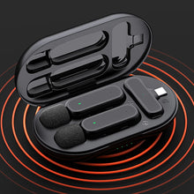 Load image into Gallery viewer, Wireless Lapel Microphone Micro Telephone Portable Charging Box Mic Wireless Microphone For Mobile Cell Phone Android Iphone