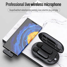 Load image into Gallery viewer, Wireless Lapel Microphone Micro Telephone Portable Charging Box Mic Wireless Microphone For Mobile Cell Phone Android Iphone