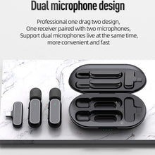 Load image into Gallery viewer, Wireless Lapel Microphone Micro Telephone Portable Charging Box Mic Wireless Microphone For Mobile Cell Phone Android Iphone