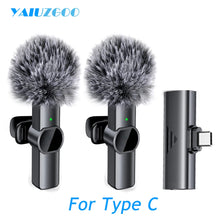 Load image into Gallery viewer, Wireless Lavalier Microphone Portable Audio Video Recording Mini Mic For iPhone Android Mobile Phone Laptop PC Live Broadcast