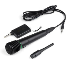 Load image into Gallery viewer, Wireless Microphone Wired Microphone 2-in-1 for Karaoke Bluetooth Speaker Audio Amplifier Metal Mesh Head Handheld Dynamic MIC