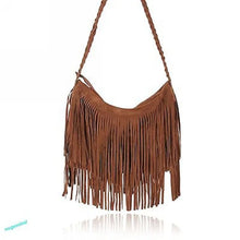 Load image into Gallery viewer, Women Crossbody Bag Tassel Fringe Suede Messenger Bag Ladies New Fashion Zipper Satchel For Women 2024