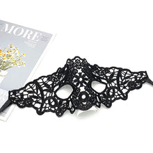 Load image into Gallery viewer, Hollow Lace Masquerade Face Mask Sexy Cosplay Prom Party Props Costume Halloween Masquerade Mask Nightclub Queen Eye Mask