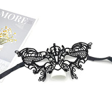 Load image into Gallery viewer, Hollow Lace Masquerade Face Mask Sexy Cosplay Prom Party Props Costume Halloween Masquerade Mask Nightclub Queen Eye Mask