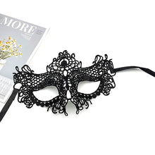 Load image into Gallery viewer, Hollow Lace Masquerade Face Mask Sexy Cosplay Prom Party Props Costume Halloween Masquerade Mask Nightclub Queen Eye Mask