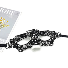 Load image into Gallery viewer, Hollow Lace Masquerade Face Mask Sexy Cosplay Prom Party Props Costume Halloween Masquerade Mask Nightclub Queen Eye Mask