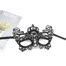 Load image into Gallery viewer, Hollow Lace Masquerade Face Mask Sexy Cosplay Prom Party Props Costume Halloween Masquerade Mask Nightclub Queen Eye Mask