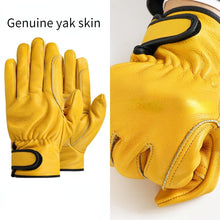Load image into Gallery viewer, Work gloves leather workers work welding safety protection garden sports motorcycle driver wear-resistant gloves