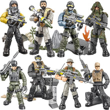 Load image into Gallery viewer, XJ960/822 Call of Military Duty Building Blocks 1:35 SWAT Soliders Figures Army Weapons Guns Sets Model Dolls Bricks Toy for Boy