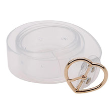 Load image into Gallery viewer, Fashion Style Women's Cute Transparent Belt Heart Buckle Waist Sweet Female Belt