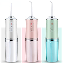 Load image into Gallery viewer, Oral Irrigator Dental Water Jet For Teeth USB Rechargeable Portable Water Flosser 4 Nozzles 200ML Waterproof IPX7 Tooth Cleaner 0ral irrigator