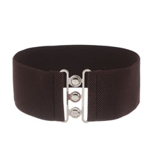 Load image into Gallery viewer, Fashion Casual Ladies Stretch Dress Cummerbands Waist Band Metal Buckle Waistband Wide Elastic Belt