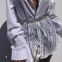 Load image into Gallery viewer, Females Belts Long Tassel Chain Wedding Bridal Waist Band Women Fringe Belt Waistband