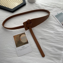 Load image into Gallery viewer, Designer Belts for Women High Quality Knot Soft Pu Leather Long Cummerbunds Wide Coat Ceinture Femme Dress Waistband Cintos