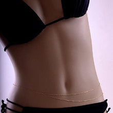 Load image into Gallery viewer, Sexy Double Layer Belly Chain Fashion Bikini Waist Link Necklaces Body Jewelry