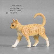 Load image into Gallery viewer, New Simulation Wild Animal Model Toys Set White Pet Cat Poultry Orange Cat Action Figure Cognition Educational Toy for Childrens