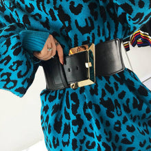Load image into Gallery viewer, Ladies Fashion Geometric Elastic Waist Belt Coat Skirt Exaggerated Belt