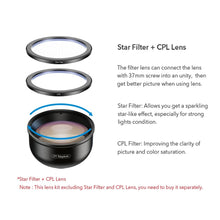 Load image into Gallery viewer, APEXEL HD 5 in 1 Camera Phone Lens 4K Wide Macro Lens Portrait Super Fisheye Lens CPL Filter for iPhone Samsung all cellphone