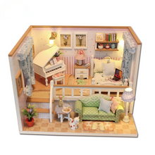 Load image into Gallery viewer, DIY Dollhouse Miniature with Furniture Manual Assembly Model Cabin