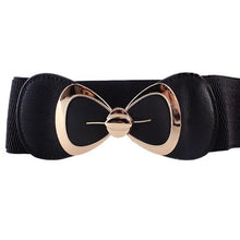 Load image into Gallery viewer, Chinish Women Fashion Bowknot Buckle Waistband Wide Elastic Stretch Waist Belt