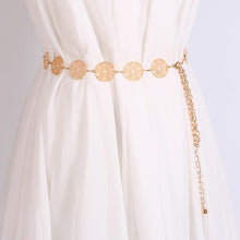 Load image into Gallery viewer, Fashion Tide Women Metal Waist Chain Classic Retro Female Decorative Waist Chain Dress Belt