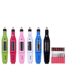 Load image into Gallery viewer, Nail Polishing Machine Dead Skin Removal Polishing Written Test Nail Piercing Device Mini Electric Manicure Implement Grinding Machine