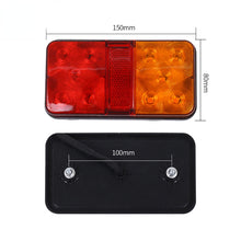 Load image into Gallery viewer, 2PCS 12V 24V 10 LED Tail Light Taillight Turn Signal Indicator Stop Lamp Rear Brake Light for Car Truck Trailer Caravan