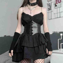 Load image into Gallery viewer, 1Pcs Gothic Dark Lace Up Female Waist Corset Belt Wide PU Leather Belts Women Fashion Slimming Waistband Adjustable Dress Girdle