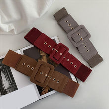 Load image into Gallery viewer, Simple All-match Women's Belt Elastic Wide Belt Coat Belt