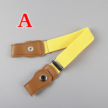 Load image into Gallery viewer, Children Kids Anti Deduction Belts Jeans Waistband Stretch Waist Belt Buckle Free Elastic