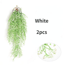 Load image into Gallery viewer, Artificial Wall-Mounted Rattan Wall Decoration Plastic Vine Fake Green Plant