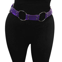 Load image into Gallery viewer, Female Punk Style Concave Shape Waist Chain Big Ring Belt Jewelry