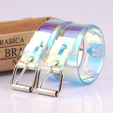 Load image into Gallery viewer, Ladies Belt Fashion Women's Colorful Transparent Plastic Belt Students Jeans Decoration Waistband