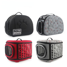 Load image into Gallery viewer, Travel Pet Bag Cat Flower Carriers Bags Breathable Pink Folding Small Dog Outdoor Shoulder Bag Folding Cats Carrying