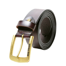 Load image into Gallery viewer, Men's Leather Pin Buckle Leather Belt Pure Paint Surface Jeans Belt