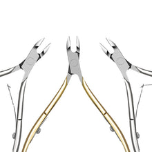 Load image into Gallery viewer, Nail Art Cuticle Nipper Exfoliating Barbed Fingernail Clipper Scissors Gold Silver Stainless Steel Manicure Implement