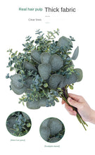 Load image into Gallery viewer, 12PCs Artificial Eucalyptus Leaf Green Plant Dining Table Flower Arrangement Hand Feel Mixed Eucalyptus Handle Bundle