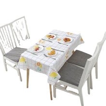 Load image into Gallery viewer, Home Nordic Style Elk Plaid Coffee Table Cloth Oil-Proof Waterproof Disposable Table Mat PVC Tablecloth