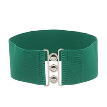Load image into Gallery viewer, Fashion Casual Ladies Stretch Dress Cummerbands Waist Band Metal Buckle Waistband Wide Elastic Belt