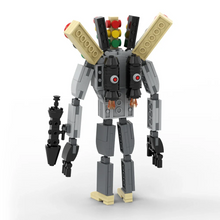 Load image into Gallery viewer, The Traffic Light Man & Mini Cameraman Building Blocks Toy from Video:Skibidi Toilet,DIY Toys for Children‘s Gifts