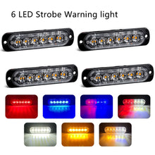 Load image into Gallery viewer, led strobe light Flashing Grille Lights Car emergency light 6LED WARN LIGHT police lights for car TRUCK strobe led light 12v 24v
