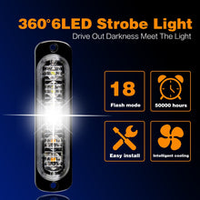 Load image into Gallery viewer, led strobe light Flashing Grille Lights Car emergency light 6LED WARN LIGHT police lights for car TRUCK strobe led light 12v 24v