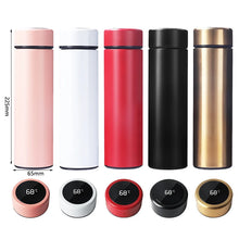 Load image into Gallery viewer, smart digital water bottle keeps cold and heat thermal bottle Stainless Steel Thermos for baby children kids terms