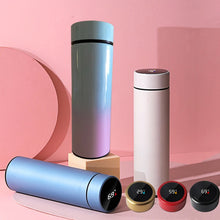 Load image into Gallery viewer, smart digital water bottle keeps cold and heat thermal bottle Stainless Steel Thermos for baby children kids terms