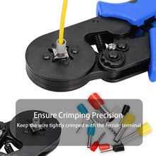 Load image into Gallery viewer, 0.08-10mm Tubular Crimping Pliers Tools Set New 1200pcs Terminal Crimping Tools Mini Electrical Pliers HSC8 Precision Clamp Kit